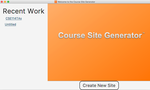 CourseSite Generator